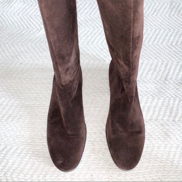 Calvin Klien Row Suede High Boot Dark Brown 9M - Picture 9 of 16